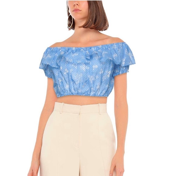 トップス MIU MIU Frills Tops Miu Miu XS Top: Layered Ruffles